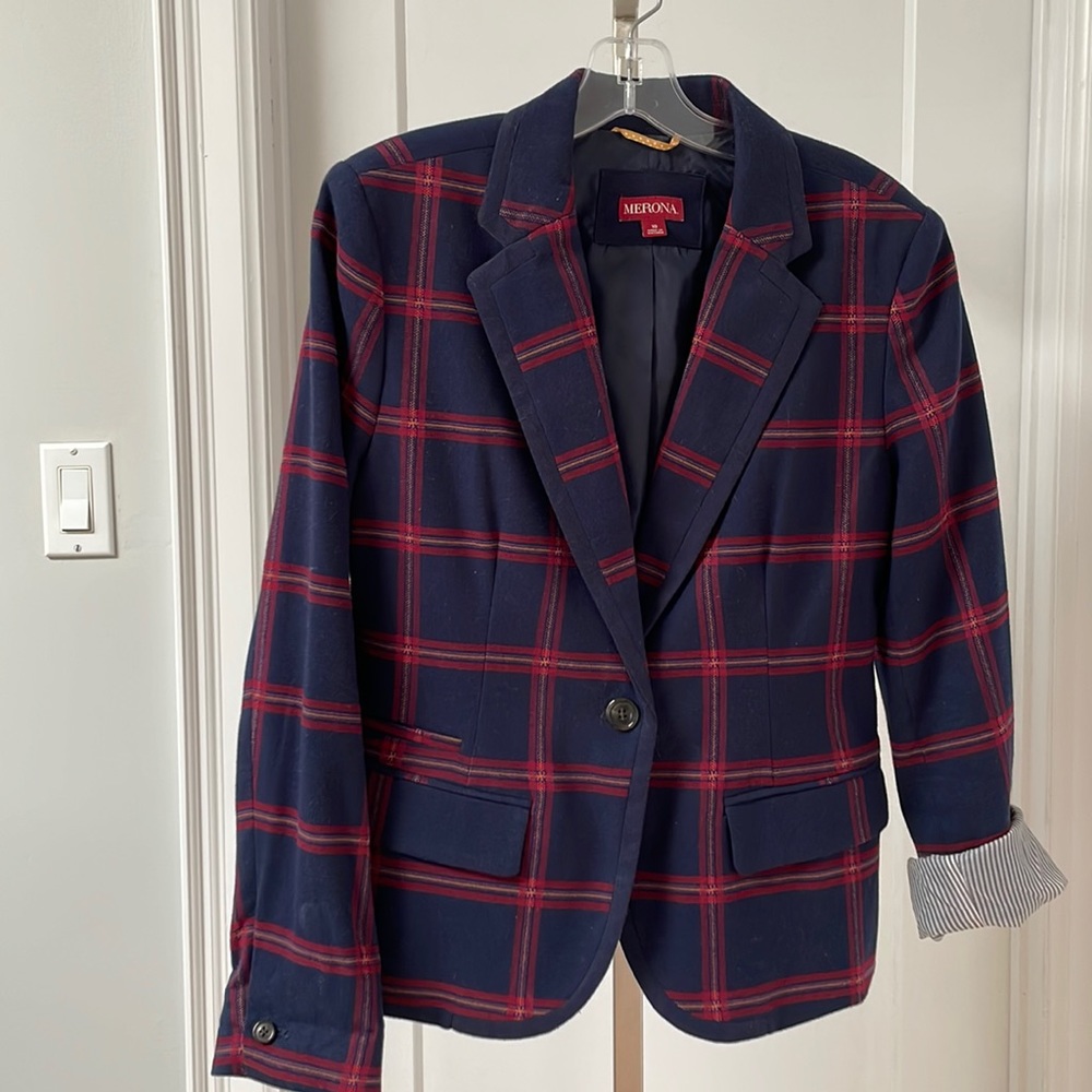 Merona Plaid blazer